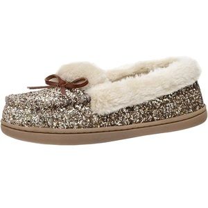 Old Navy Gold Plush Slippers - NWT